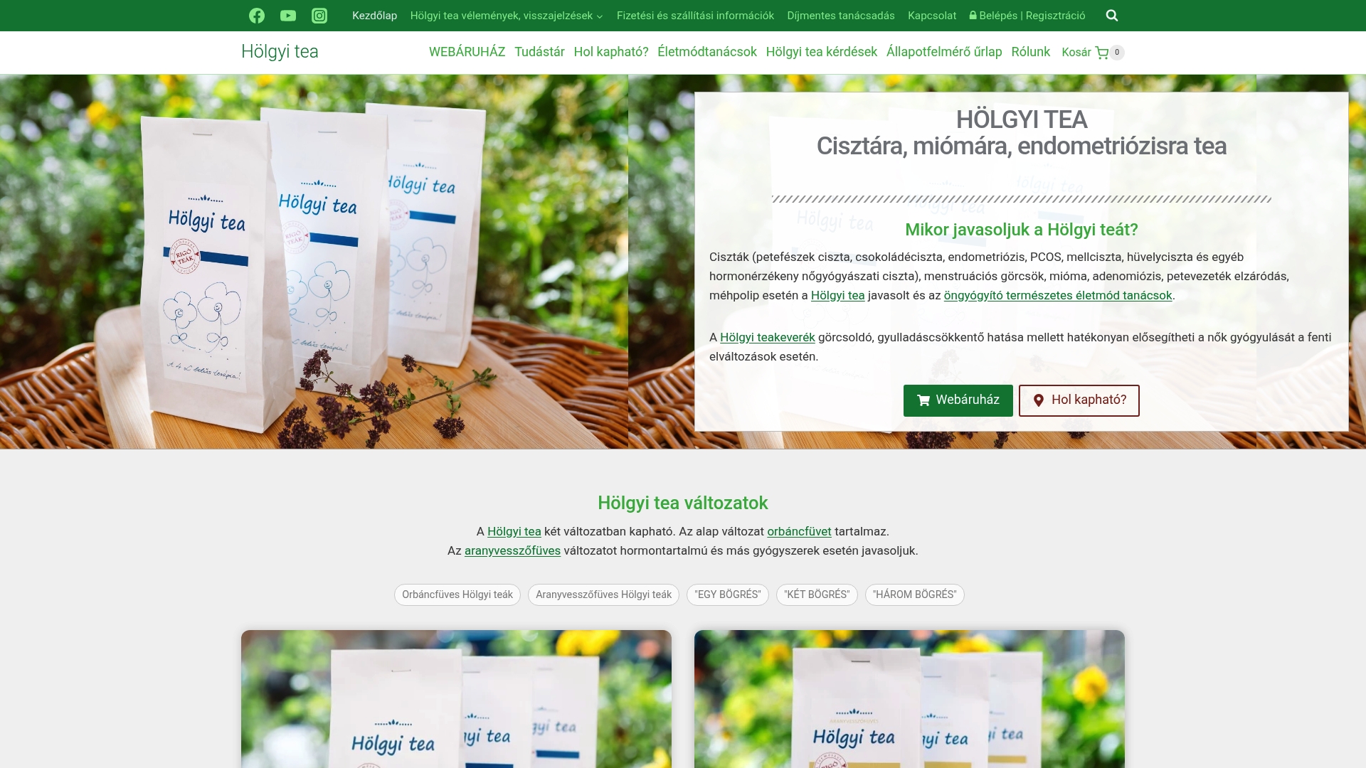 Endometriózis tea: mely gyógynövények segíthetnek? Holgyitea