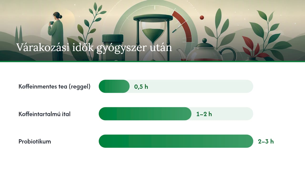 Antibiotikum mellett tea: mit igyunk, hogy ne rontsuk a gyógyulást? Egy nap az antibiotikum-kúra alatt: gyógyszer, tea, probiotikum — overview diagram