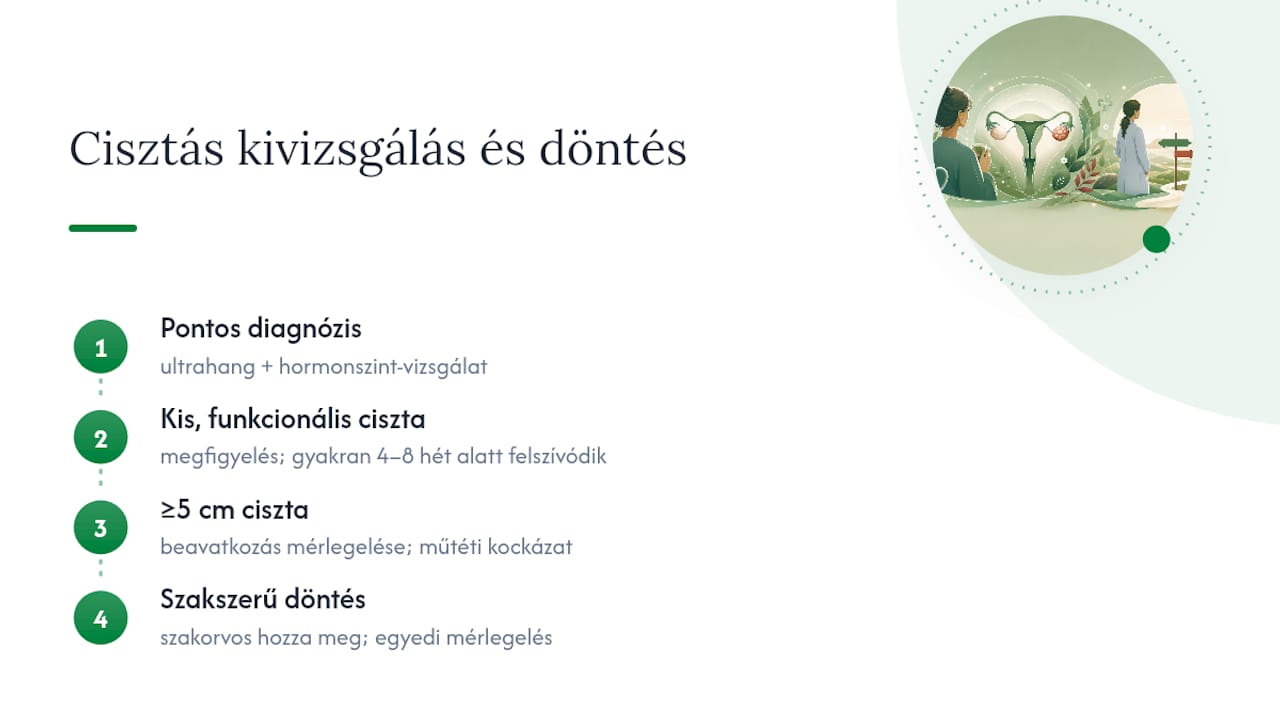 Ciszta mellett teherbeesés tea: mikor segíthet és mikor nem elég Petefészekciszta kivizsgálásának döntési folyamata